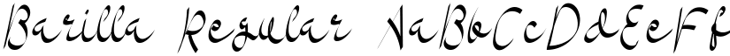 Barilla Regular font