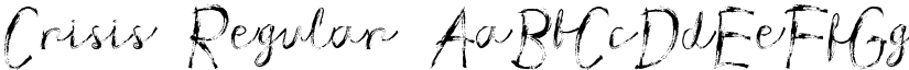 Crisis Regular font