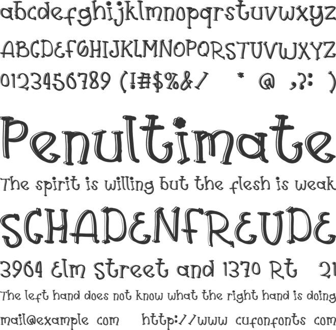 Bellia Holle font preview