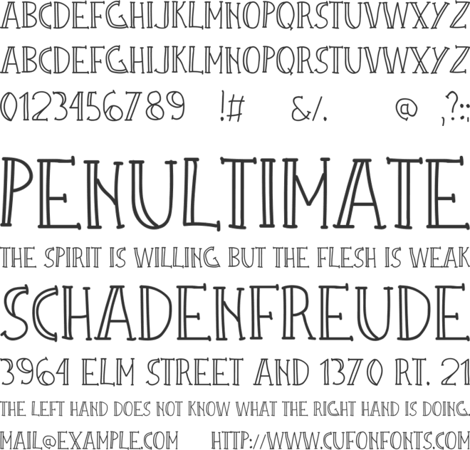 Barista font preview