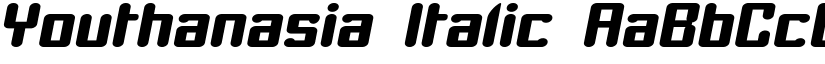 Youthanasia Italic font