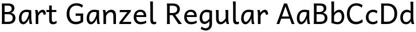 Bart Ganzel Regular font
