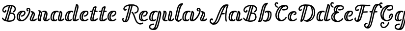 Bernadette Regular font