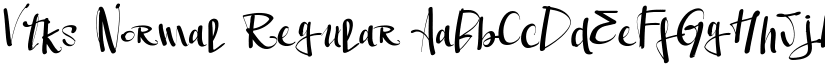 Vtks Normal Regular font