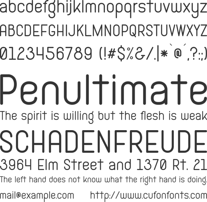 Hamburge Free font preview
