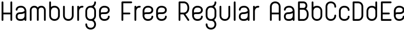 Hamburge Free Regular font