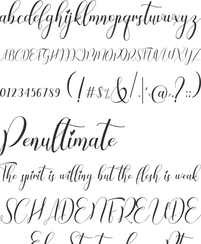 Chinthya Free font preview
