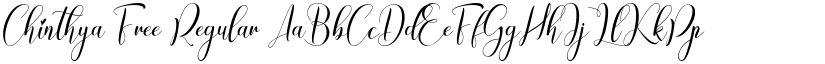 Chinthya Free Regular font