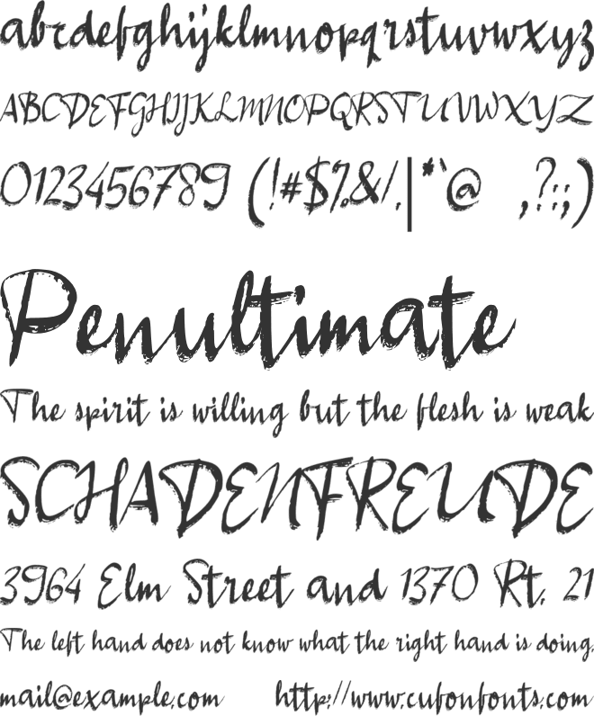 a Aneka Satwa font preview