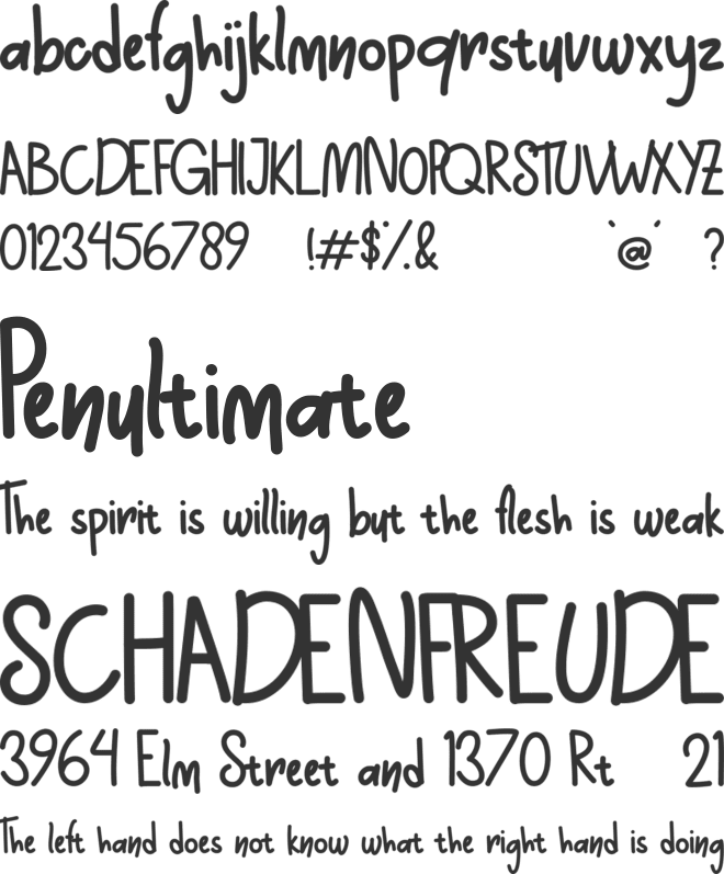 Snowfun font preview