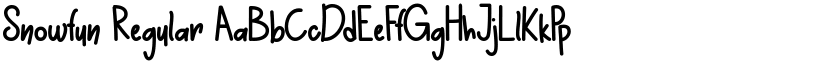 Snowfun Regular font