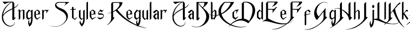 Anger Styles Regular font