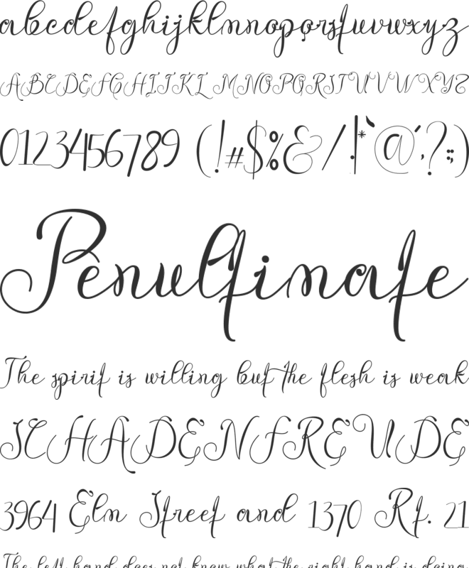 Dhefentha font preview