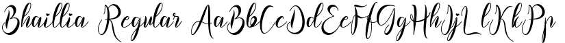 Bhaillia Regular font