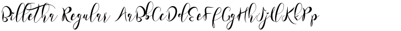 Billetha Regular font