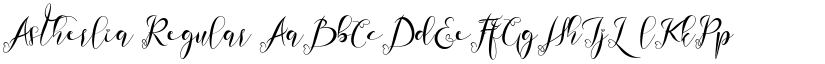Astherlia Regular font