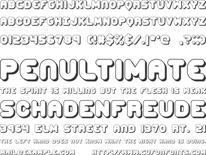 Corpulent Caps font preview