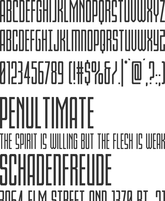 Blue Cobra font preview