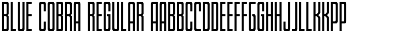 Blue Cobra Regular font