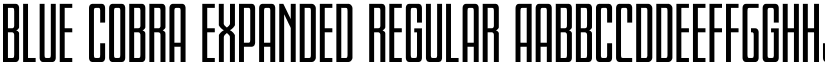 Blue Cobra Expanded Regular font