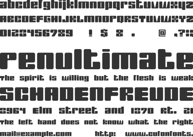 SquareWise font preview