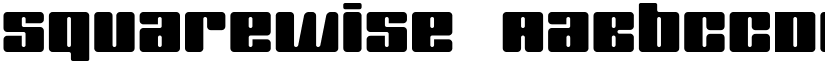 SquareWise font