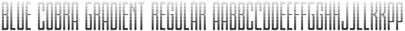Blue Cobra Gradient Regular font