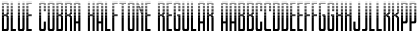 Blue Cobra Halftone Regular font
