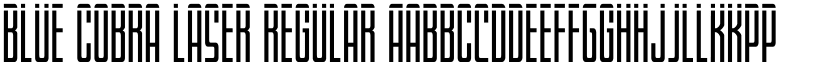 Blue Cobra Laser Regular font