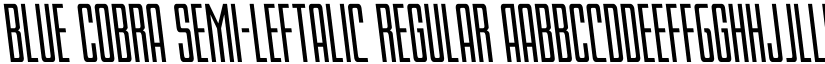 Blue Cobra Semi-Leftalic Regular font