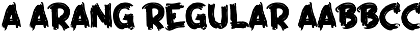 a Arang Regular font