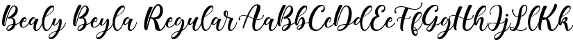 Bealy Beyla Regular font