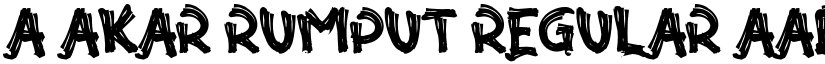 a Akar Rumput Regular font
