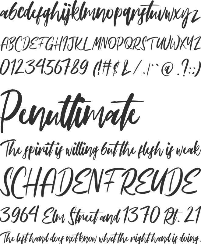 Eclaire font preview