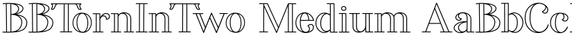 BBTornInTwo Medium font