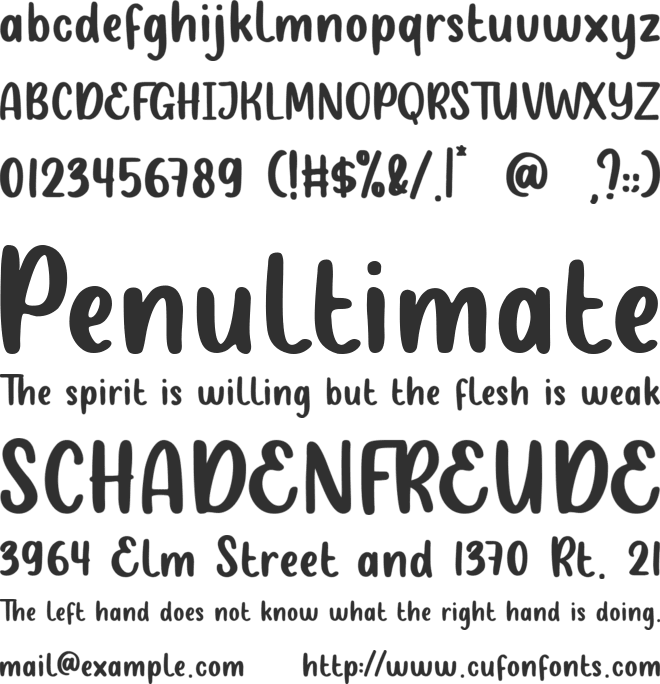 Snow Bright font preview