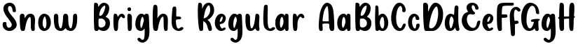 Snow Bright Regular font