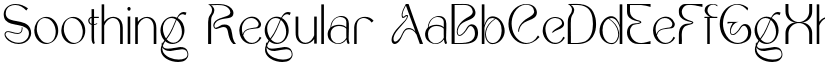 Soothing Regular font