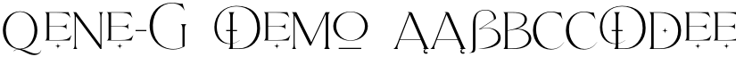 Qene-G Demo font
