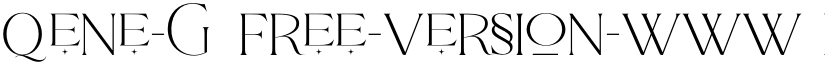 Qene-G FREE-Version-www.balibillydesign.com- font