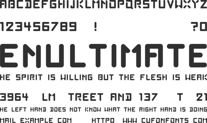 Poprock font preview