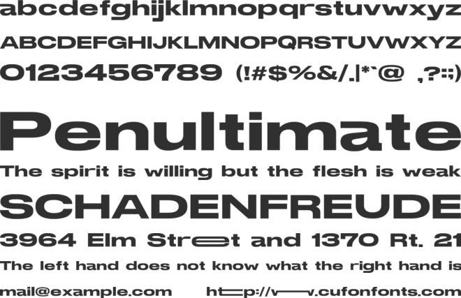 Stretch Pro font preview
