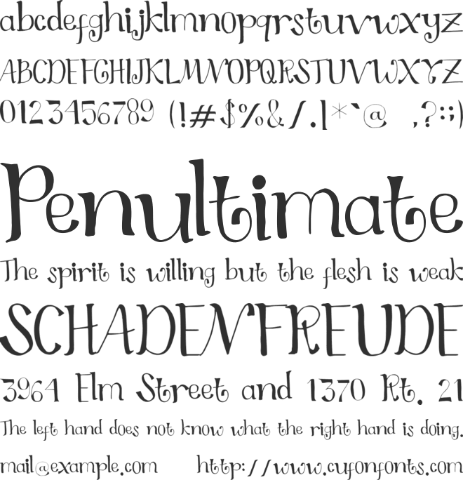 Halgonak font preview