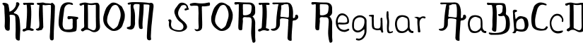 KINGDOM STORIA Regular font