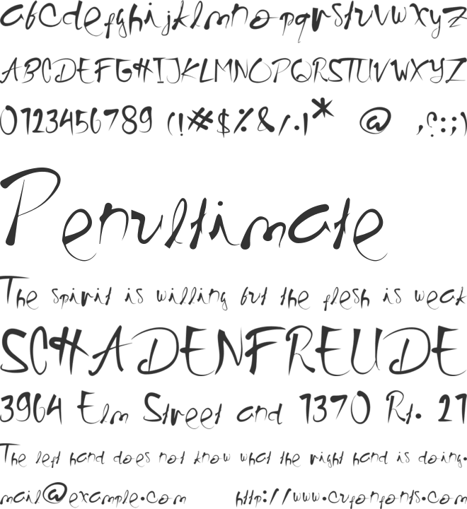 Kaidomaru font preview