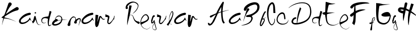 Kaidomaru Regular font