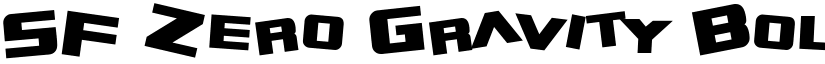 SF Zero Gravity Bold font