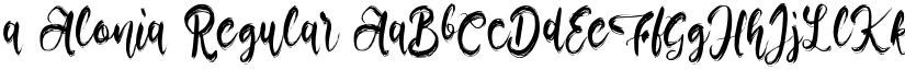 a Alonia Regular font