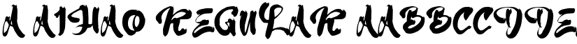 a Aihao Regular font