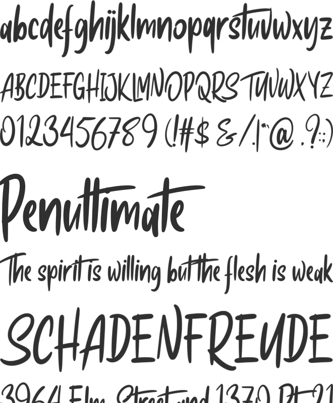 Hoosky font preview